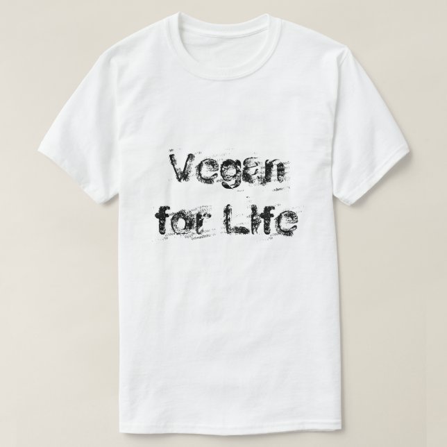 Unisex T-Shirts - Vegan for Life (Design framsida)