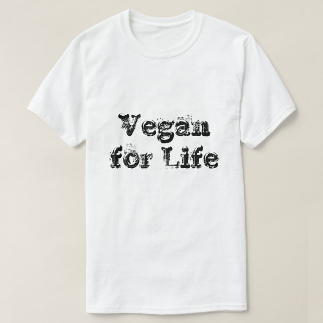 Unisex T-Shirts - Vegan for Life Design 2 (Design framsida)