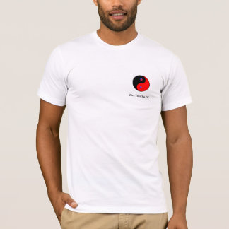 unisex- t-skjorta för vit med tai-chisymbol tee