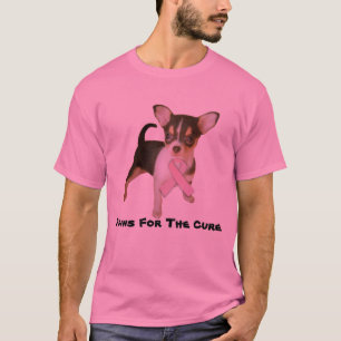 Unisex- T-tröja för Chihuahuabröstcancer T-shirt