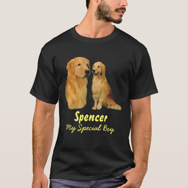 Unisex- T-tröja för guld- Spencer Tee Shirt (Framsida)