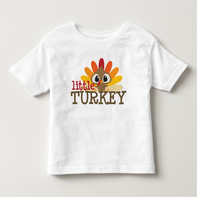 Unisex Thanksgiving, små kalkonungar småbarn unise Tee (Framsida)