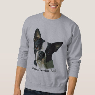 Unisex- tröja för Boston Terrier Långärmad Tröja