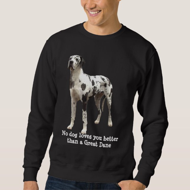 Unisex- tröja för great daneHarlequin Sweatshirt (Framsida)