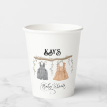 Unisex Twillingar Greenery Blommigt Baby Shower