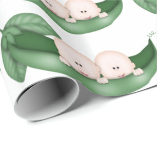 Unisex twin spädbarn inslagning papper presentpapper