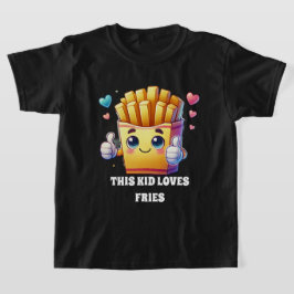 Unisex-ungar kärlek-fries lägger till text t shirt