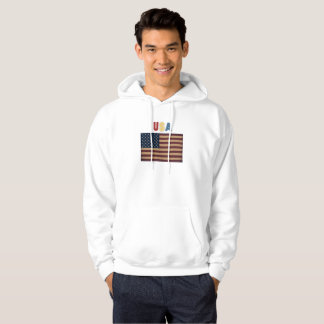 Unisex USA American Flag Retro  Hoodie