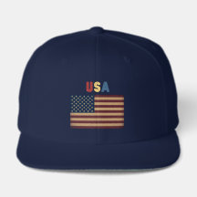 Unisex USA Amerikansk Flagga Retro Basebollhatt
