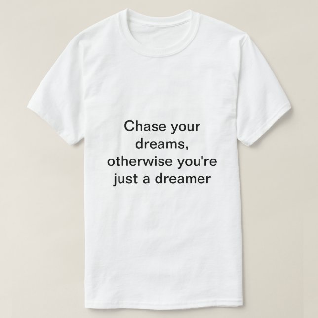 Unisex White T-shirt med svart tryck (Design framsida)