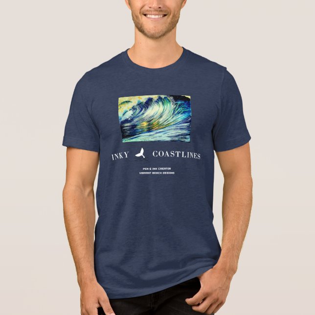 Unisex Wipeout Wave T Shirt (Framsida)