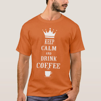 Unisexskjorta inspirerad av Keep Calm Coffee girl T Shirt