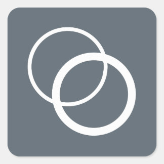 Unison-klistermärken Fyrkantigt Klistermärke