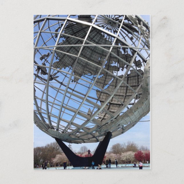 Unisphere, World's Fair Grounds, Queens Postcard Vykort (Framsida)