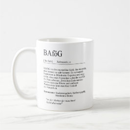 Unispruch "BAföG" Geschenk, Studenten Kaffemugg