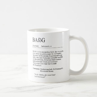 Unispruch "BAföG" Geschenk, Studenten Kaffemugg