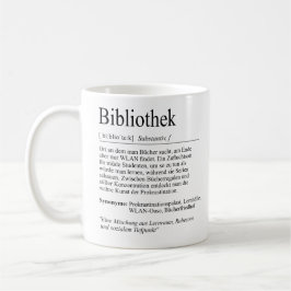 Unispruch "Bibliothek" Geschenk, Studenten Kaffemugg