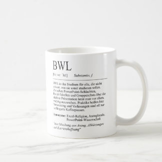 Unispruch "BWL" Student Geschenk, Studenten Kaffemugg