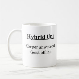 Unispruch "Hybrid Uni" Geschenk, Studenten Kaffemugg