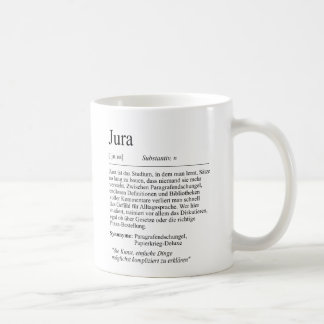 Unispruch "Jura" Student Geschenk, Studenten Kaffemugg