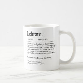 Unispruch "Lehramt" Geschenk, Studenten Kaffemugg