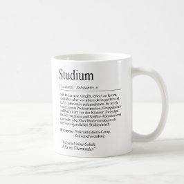 Unispruch "Studium" Geschenk, Studenten Kaffemugg