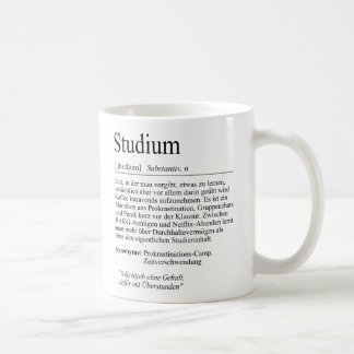 Unispruch "Studium" Geschenk, Studenten Kaffemugg