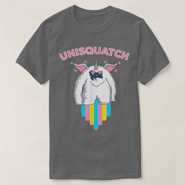 Unisquatch Unicorn Sasquatch T  Shirt (Design framsida)