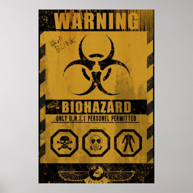 UNIT BIOHAZARD POSTER (Framsidan)