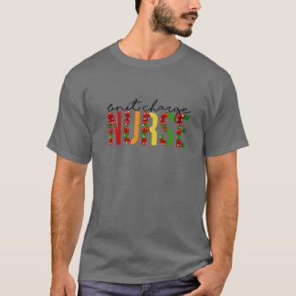 Unit Charge Nurse Christmas Nurse Santa's Favorite T Shirt
