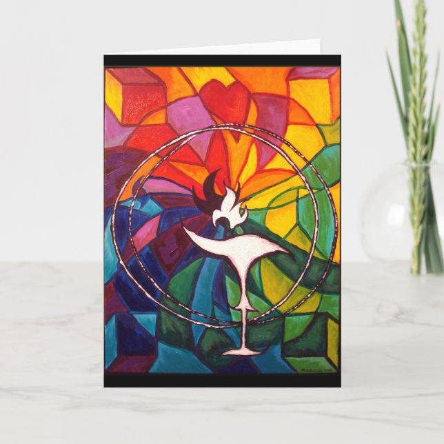 Unitarian Universalist i UU Chalice Greeting Card Kort (Framsida)