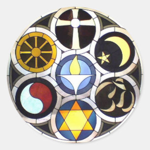 Unitarianen Universalist kyrkliga Rockford, IL Runt Klistermärke