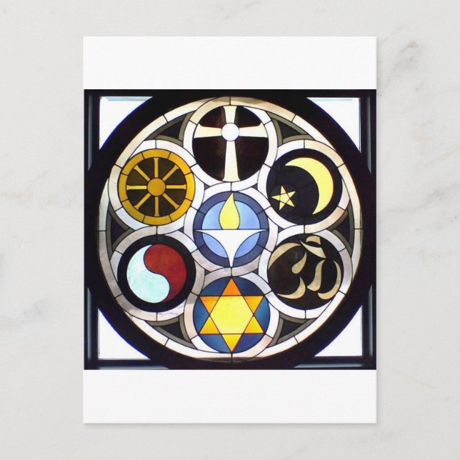 Unitarianen Universalist kyrkliga Rockford, IL Vykort (Framsida)