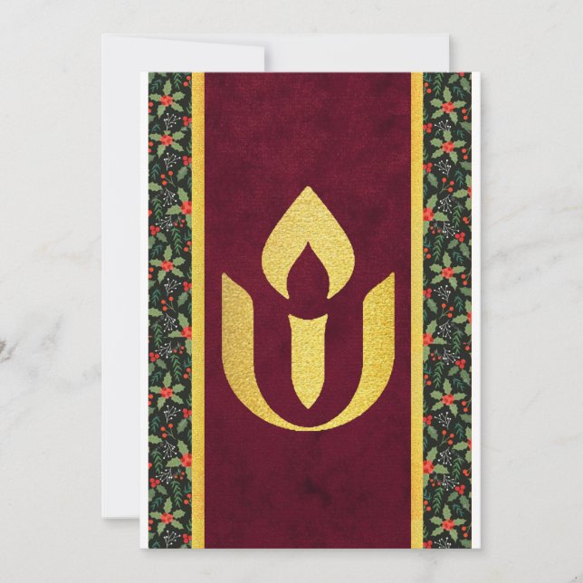 Unitariska vinterhelgdag julkort (Framsida)