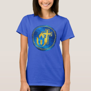 Unitaristisk universalism chalice och Christian ko T Shirt