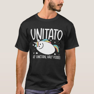 Unitato halv Unicorn halv potatis T Shirt