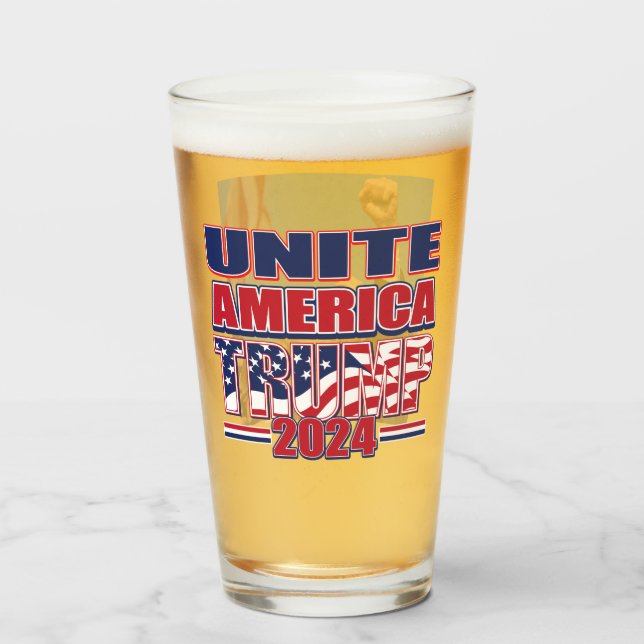 Unite America Trump 2024 Glaskopp (Framsida fylld)