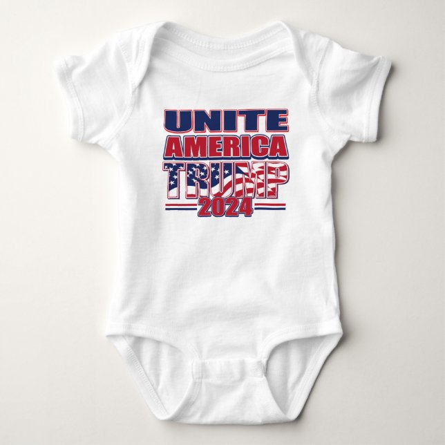Unite America Trump Vance 2024 T Shirt (Framsida)