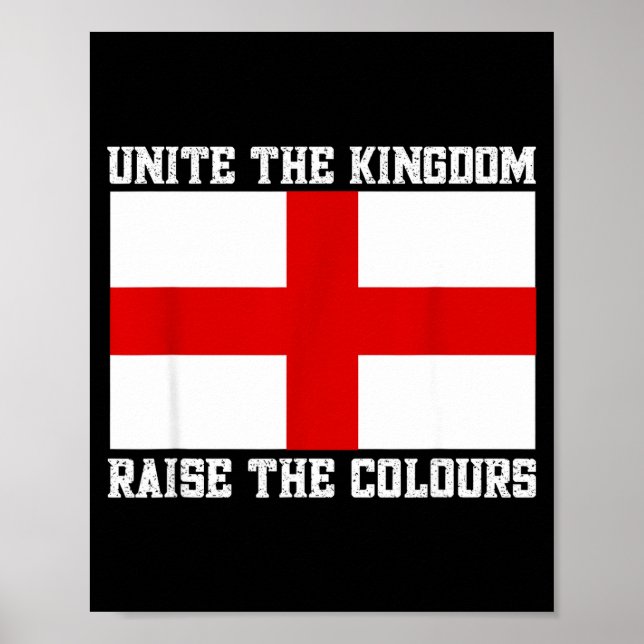 Unite The Kingdom St George Cross  Poster (Framsidan)