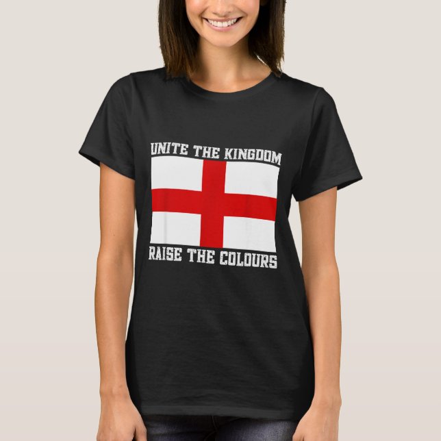 Unite The Kingdom St George Cross  T Shirt (Framsida)