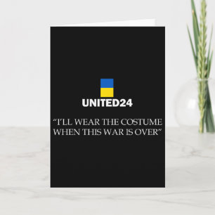 United24 Ukraina Jag tar på mig dräkten när detta Kort