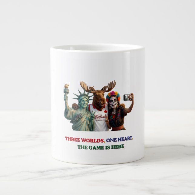 United 2026 Unity Selfie Vattenflaska Jumbo Mugg (Framsidan)