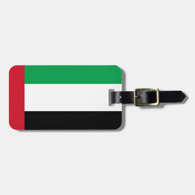 United Arab Emirates flagga Bagagebricka (Horisontell Framsida)