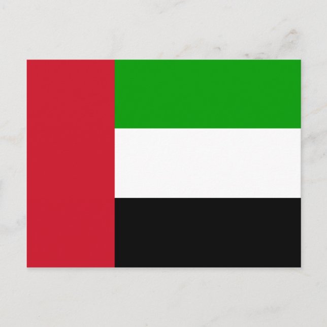 United Arab Emirates flaggavykort Vykort (Framsida)