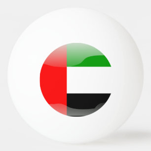 United Arab Emirates glansig flagga Pingisboll