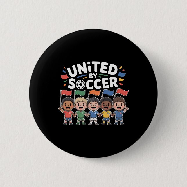 United By Soccer Multikulturell Supporter  Knapp (Framsida)