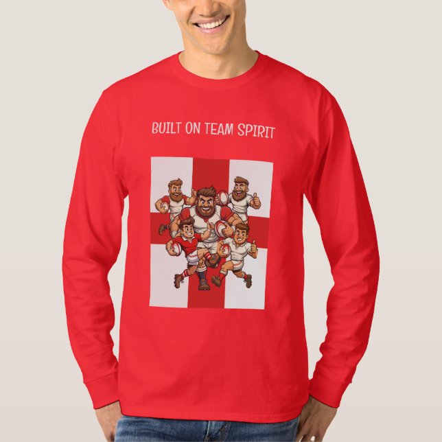 United Charge Rugby Team Spirit T Shirt (Framsida)