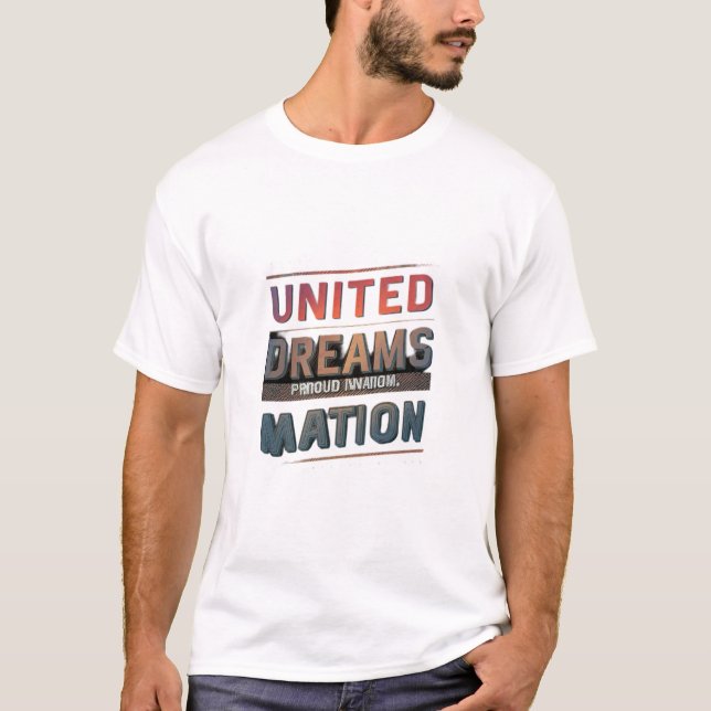 "United Dreams Bright Future T Shirt (Framsida)