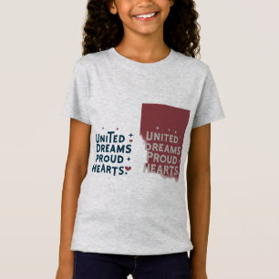 United Dreams Proud Hearts grått T Shirt