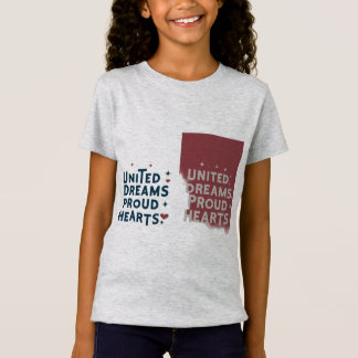 United Dreams Proud Hearts grått T Shirt